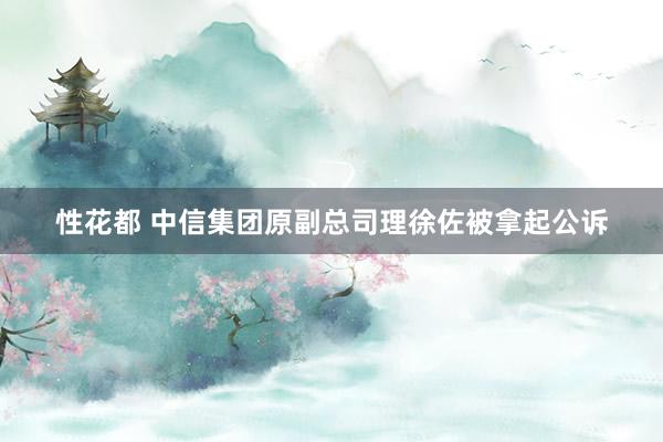 性花都 中信集团原副总司理徐佐被拿起公诉
